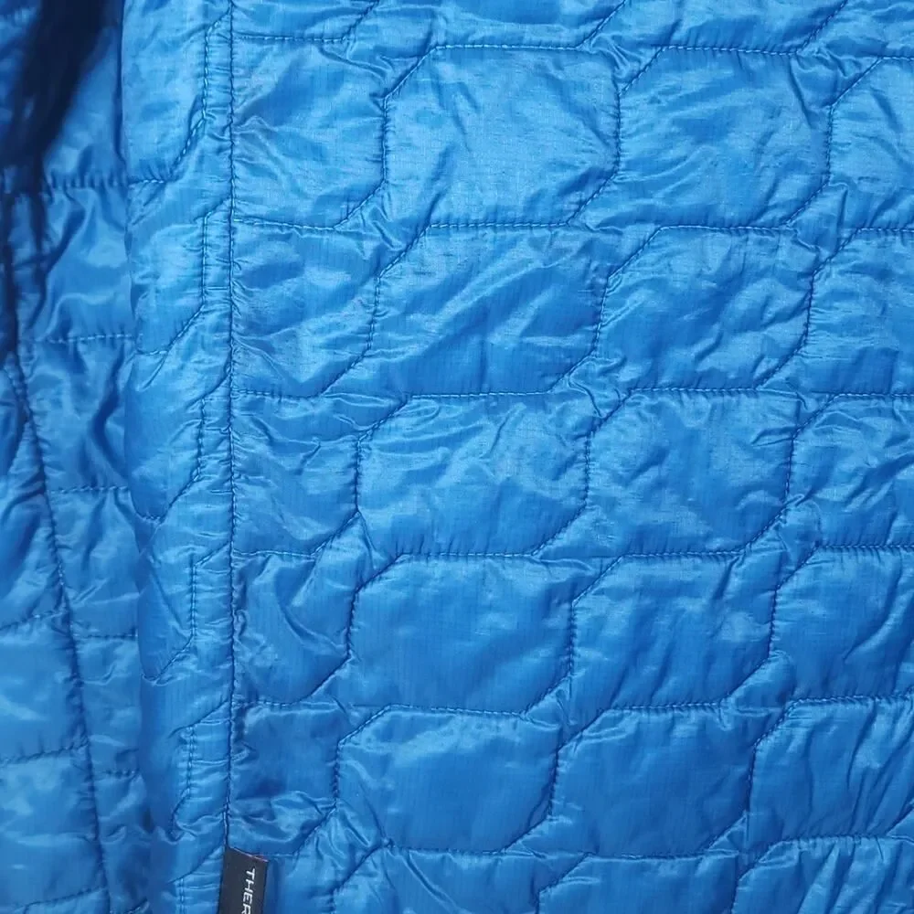 The North Face Men's ThermoBall Sz S Blue Lightweight Full Zip Puffer Jacket